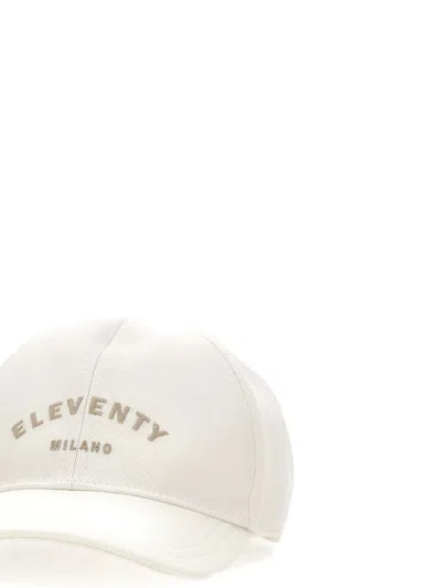 Eleventy Logo-print Cap In White