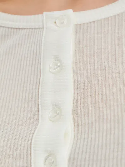Samsoe & Samsoe Button-detail Top In White