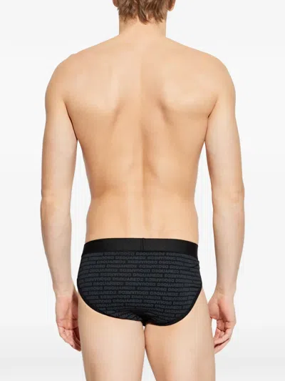 Dsquared2 Branded Briefs In Gray