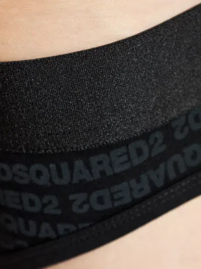 Dsquared2 Branded Briefs In Gray