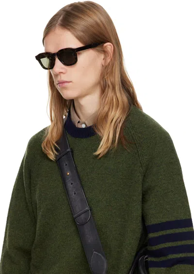 Thom Browne Acetate Rectangular Sunglasses In Brown