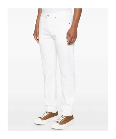 Levi's 502 White Button-fly Jeans With Regular Fit In White
