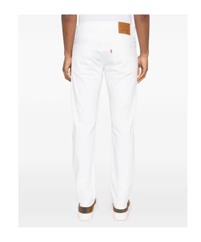 Levi's 502 White Button-fly Jeans With Regular Fit In White