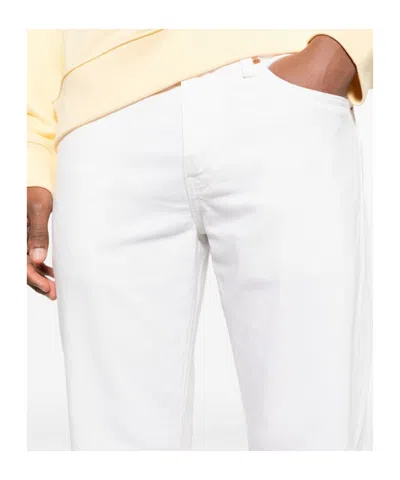 Levi's 502 White Button-fly Jeans With Regular Fit In White