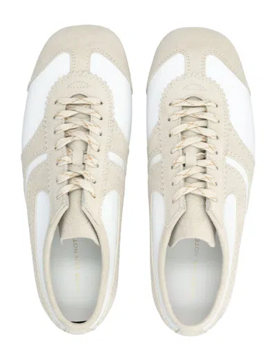 Dries Van Noten Leather Sneakers Low Profile Suede Panels Rubber Sole In Multi