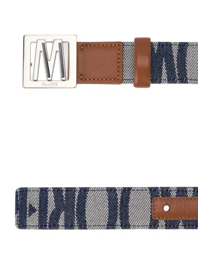 Moorer Logo-buckle Belt In Brown