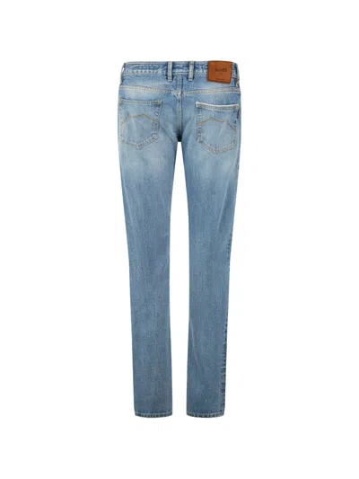 Moorer Five-pockets Jeans In Blue