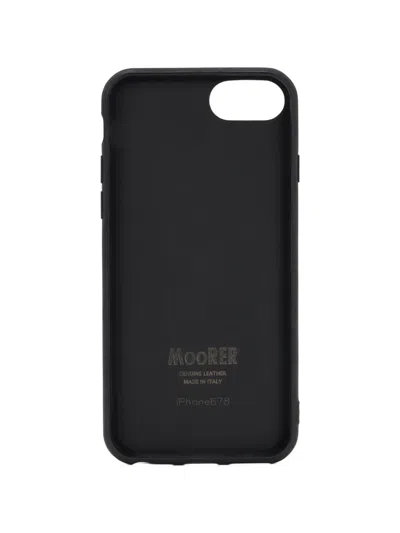 Moorer Embossed-texture Iphone 6 Case In Black
