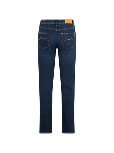 Moorer Five-pocket Jeans In Blue