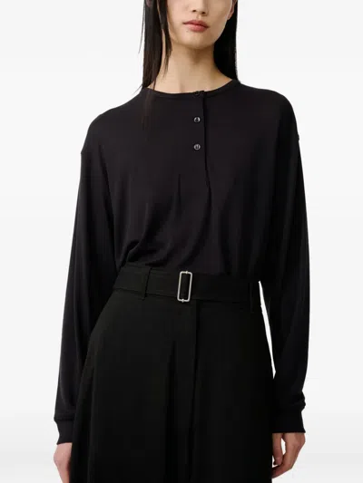 Studio Nicholson Long-sleeved T-shirt In Brown