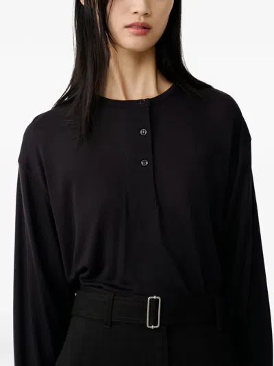 Studio Nicholson Long-sleeved T-shirt In Brown