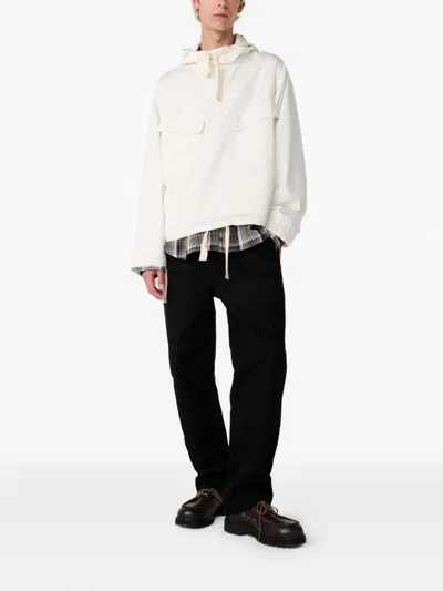 Studio Nicholson Kirby Drawstring Hooded Jacket In Neutral