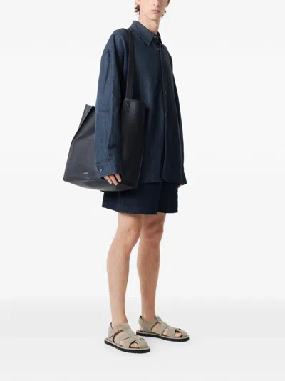 Studio Nicholson Elio Elasticated Shorts In Blue