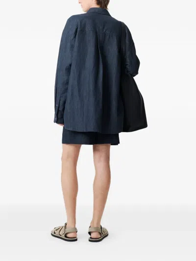 Studio Nicholson Elio Elasticated Shorts In Blue