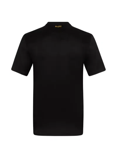 Moorer Button-up T-shirt In Black