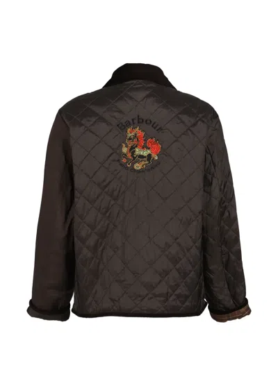 Feng Chen Wang X Barbour Quilted Jacket In Blue