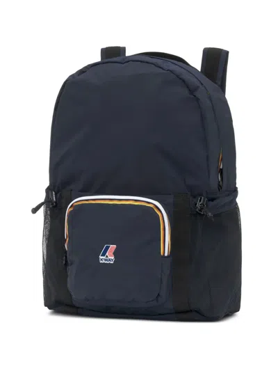 K-way Logo-detail Backpack In Blue