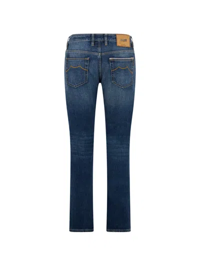 Moorer Five-pocket Jeans In Blue