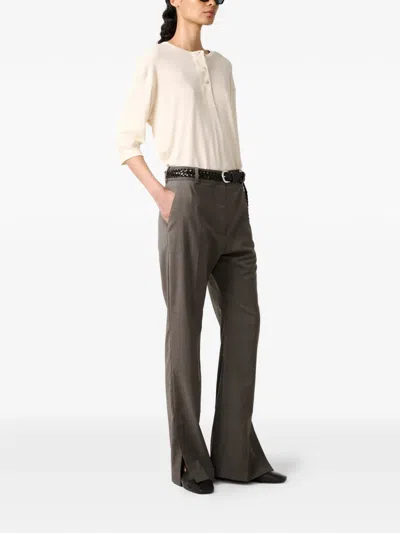 Studio Nicholson Lorem Three-quarter-sleeves Blouse In Neutral