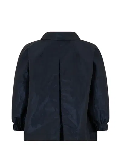 Moorer Collared Jacket In Blue
