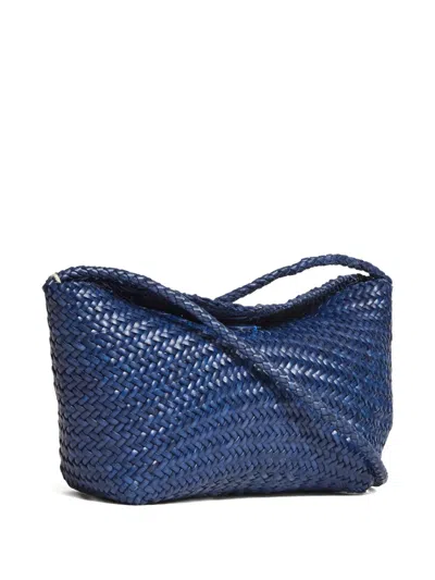 Dragon Diffusion Leather Shoulder Bag In Blue