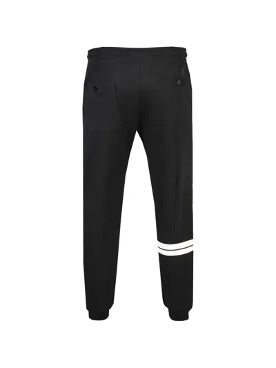 P.m.d.s Drawstring Stripe Track Pants In Brown