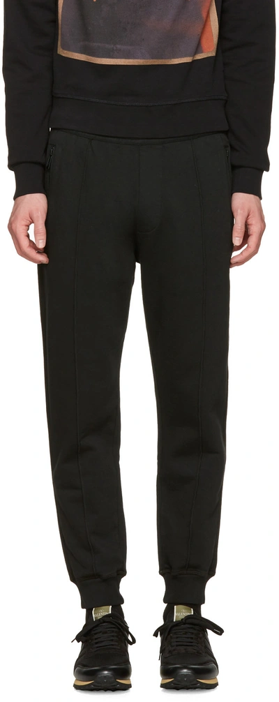 Shop Dsquared2 Black High Casual Lounge Trousers