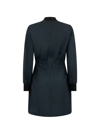 Moorer Single-breasted Drawstring Coat In Blue
