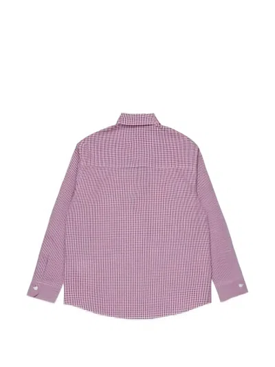 Dsquared2 Checked Buttoned Shirt In Purple