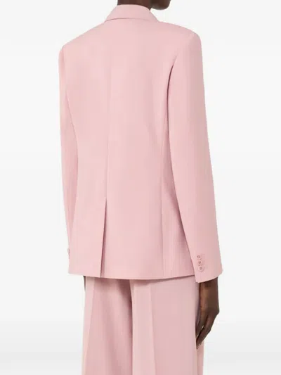 Weekend Max Mara Tailored Double Breasted Blazer Buttoned Cuffs In Pink