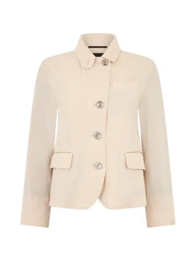 Moorer Buttoned Jacket In Neutral