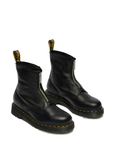 Dr. Martens 1460 Pascal Front-zip Ankle Boots In Black