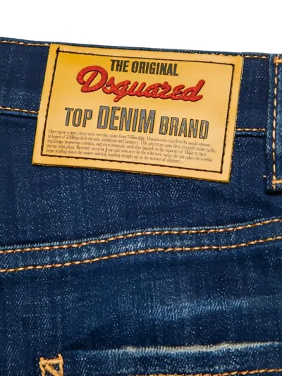 Dsquared2 Denim Patch Trousers In Blue