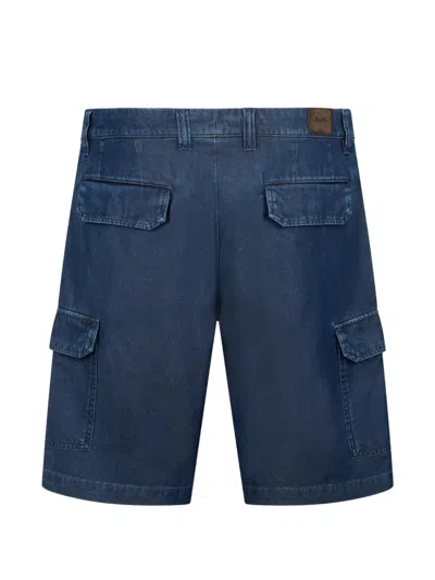 Moorer Cargo Shorts In Blue