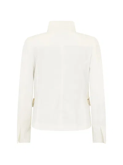 Moorer Buttoned Jacket In White