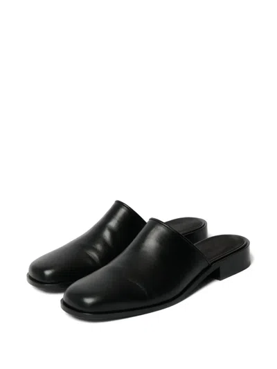 Studio Nicholson Black Barlow Slip-on Loafers In Black