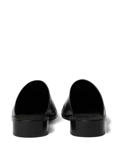 Studio Nicholson Black Barlow Slip-on Loafers In Black