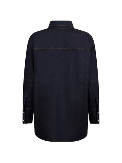 Moorer Flap-pocket Denim Jacket In Blue