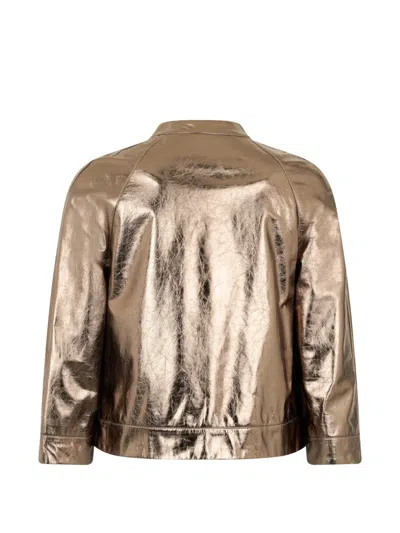 Moorer Patch-pocket Leather Jacket In Brown