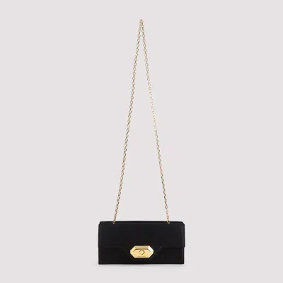 Lanvin Black Solid Clutch In Black