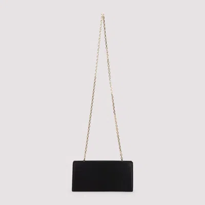 Lanvin Black Solid Clutch In Black