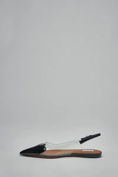 Alaïa Flat Slingbacks In Black