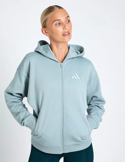 Adidas Originals Adidas Women's All Szn Fleece Full-zip Hoodie In Blue ...