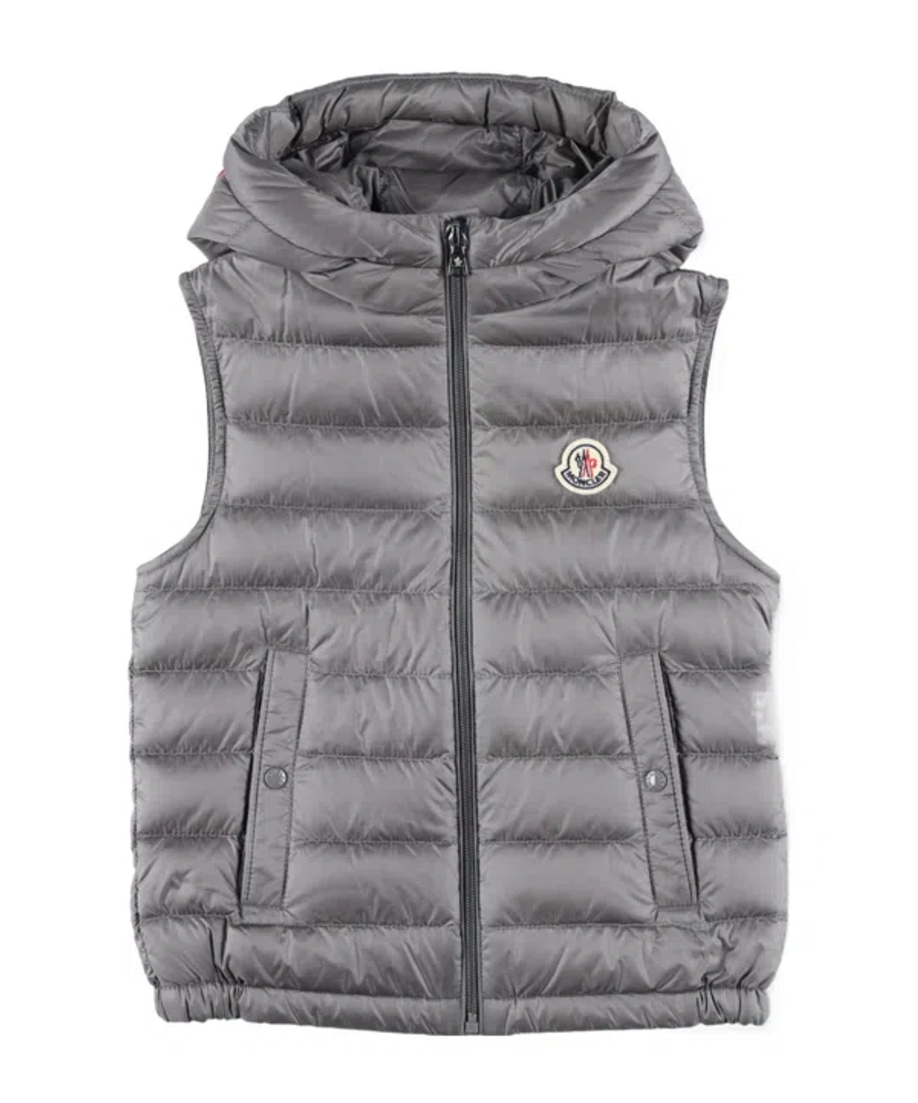 MONCLER 専用 Moncler Uzzay Hooded Down Gilet In Gray | ModeSens