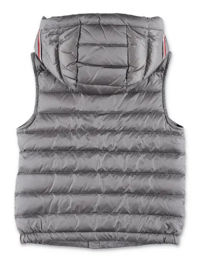 Moncler Uzzay Hooded Down Gilet In Gray | ModeSens