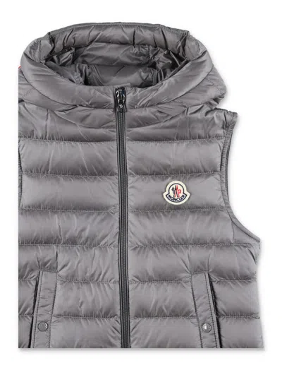 Moncler Uzzay Hooded Down Gilet In Gray | ModeSens