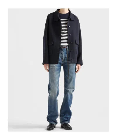 Prada Gestreifter Pullover Aus Wolle In Multi