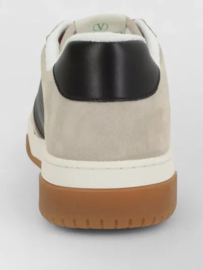 Valentino Garavani Sneakers Contrasting Panels Perforated Detailing Rubber Sole In Multi