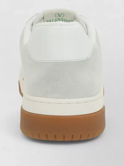 Valentino Sparry Sneakers In Split Leather And Nappa In White