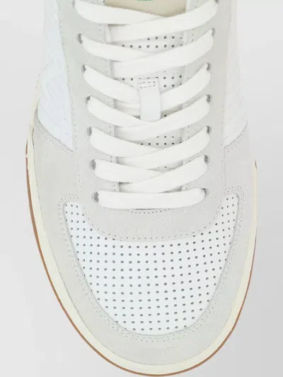 Valentino Sparry Sneakers In Split Leather And Nappa In White